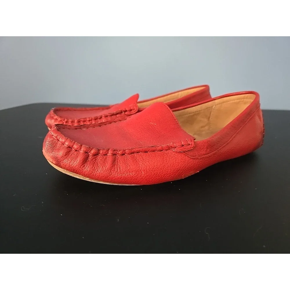 Aerosoles Women's Loafers Bright Red‎ Size 9 Leather